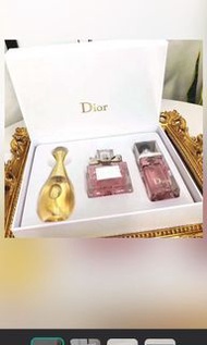 ❤️僅有一盒 免稅促銷❤️Dior 迪奧Q版Dior 香水三件套 女性香水 持久淡香水 真我+甜心+粉魅  香氛 3x30ml 💋附禮品袋