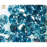 READY!!! BERLIAN BIRU ASLI Natural Blue Diamond Eropa 100% ORI Tabur 3 mm Gugur 10 Bukan Berlian Ban