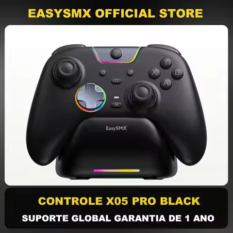 EasySMX X05 Pro Wireless Gamepad Gaming Controller Compatible with PC/Switch/Phone/Steam/TV, Dual Ru
