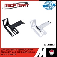 LIAN LI A3-MATX VERTICAL GPU BRACKET, 4.0 PCI-E RISER (A3-1X / A3-1W) BLACK / WHITE