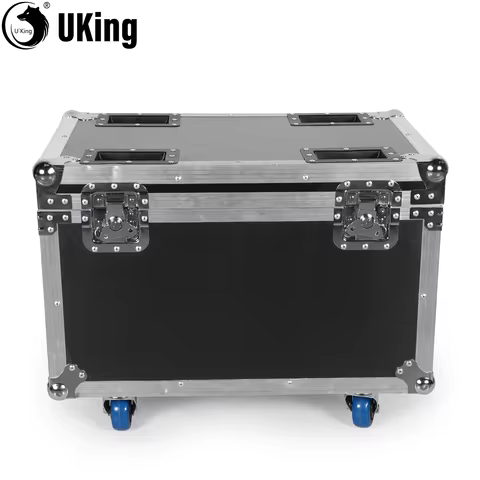 U'King Airline Case With Wheel EVA Foam Dividers Flightcase Stage Lighting Equipment For 4Pcs 150W B