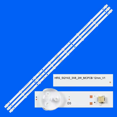 LED Backlight strip for AKTV4336S 43LE51012D TQL43FH001 HY-TQL43FH001 GTV43T2FS NVR-8060-434K2S-SMA-
