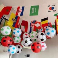 5pcs Inflatable Colorful Soccer Ball Hanging Decorations, PVC Inflatable Beach Soccer Ball, Water In