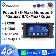 Podofo 2DIN Radio Mobil untuk Ford Focus II/S-max/Mondeo 9/Galaxy