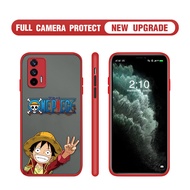 For Realme GT 5G GT Neo2 GT Neo 3T GT Master Cute Anime OnePiece Luffy Soft Edge Transparent Hard Casing Full Cover Camera Lens Protect Shockproof Phone Case