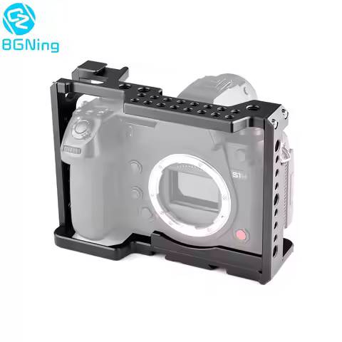 Camera Cage Rig Protective for Panasonic Lumix DC-S1 S1 S1R S1H / Lumix S5 Cold Shoe Mount for Mic L
