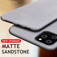 Ultra-Thin Sandstone Grainy Matte Case For iPhone 13 14 15 Pro Max 14 15 Plus 12 Pro Max 12 13 mini 11 Pro Max Scrub Soft Back Cover For iPhone 6 6S 7 8 Plus XR XS Max SE 2020 Slim Phone Back Cases