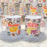 3D Bible Verse Themed White Mug