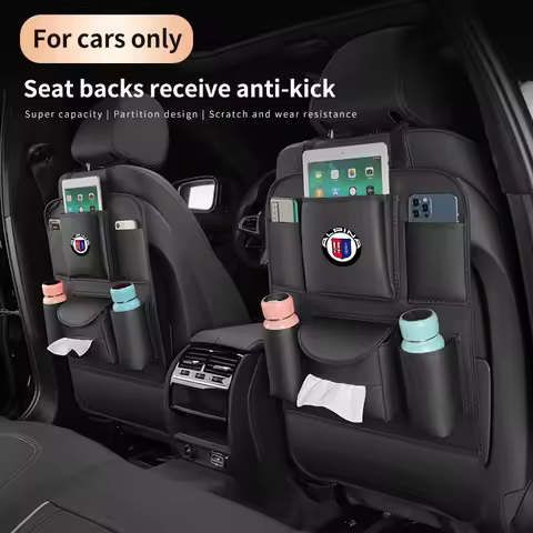 For ALPINA B3 B4 B5 B7 B8 D3 D4 D5 XD3 XD4 XB7 G20 G60 G82 E87 E92 Car Seat Back Storage Rear Anti-W