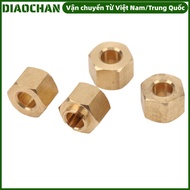 OMXILOYI 4Pcs/Set Wheel Hex Hub, Golden RC Crawler Accessories RC Wheel Hex Hubs, Durable Brass RC H