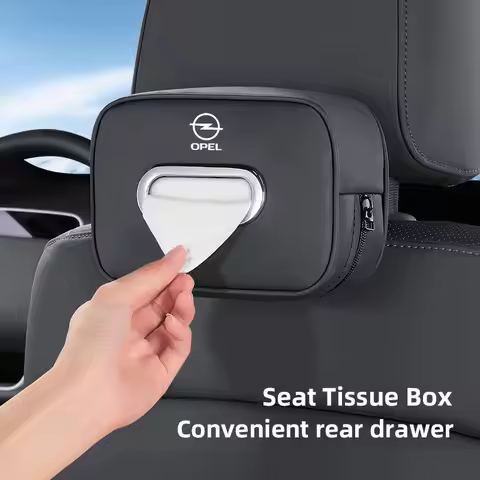 High-capacity Car Interior Tissue Box Kleenex Storage Bag Accessories For Opel Astra Insignia Vivaro