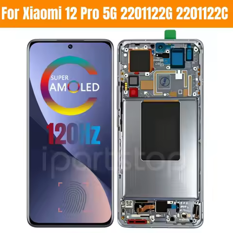 Replacement LTPO AMOLED Display for Xiaomi 12 Pro 5G 2201122G 2201122C 120Hz New Touch Screen With F
