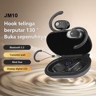 JM10 Headset Bluetooth V5.3 TWS Sports 130 Putar Open Ear Hook On-ear