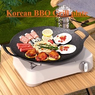 Korea Non-stick Black Grill Pan / Korean Outdoor Camping Grill Pan / Frying Pan / BBQ Grill Pan Kitchenware Kitchenware