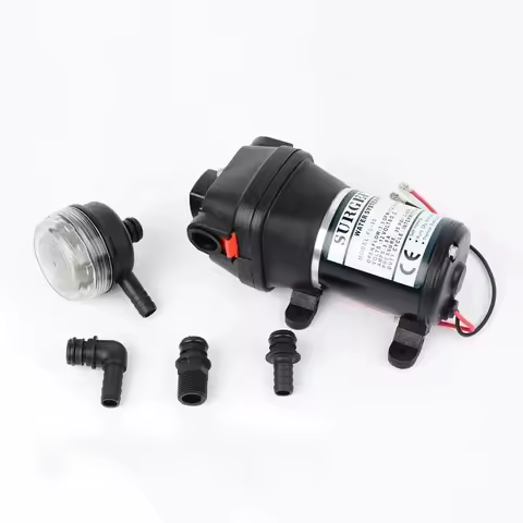 12V 24V 120W 35PSI Lift Max 20m DC Micro Diaphragm Pump Irrigation Motorhome RV Car Water Supply Boo