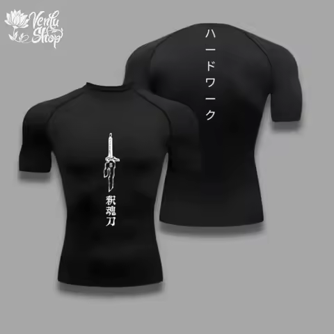 Toji Compression Shirt Sportswear Gymwear Gym Jujutsu Kaisen Compressions Anime Fushiguro Clothing Z