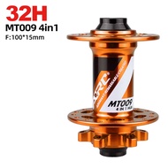 QJMBF ใหม่ ARC MT009 BOOST 4 IN 1ฮับจักรยานเสือภูเขา MBT จักรยานด้านหน้าฮับดุมล้อจักรยานดิสก์เบรก110