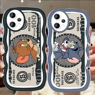 A-56 New Cat Mouse TPU Casing for Realme 14T C31 14 9i C35 9 14X C30 Pro Plus 5G Transparent Case