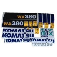 Komatsu Excavator sticker WA380-3 WA320 whole machine logo sticker WA380 loader dangerous sign logo