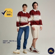 Mc JEANS เสื้อกันหนาว สเวตเตอร์ สีแดงเลือดหมู MSWP018