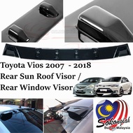 Toyota Vios 2007 - 2018 Rear Sun Roof Visor / Rear Window Visor - Black