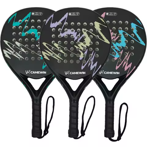 Padel racket Paddle racket 100% carbon fiber EVA elastic memory foam core Lightweight tennis racket