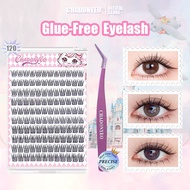 120 Cluster Self-Adhesive false Eyelash Glue-Free Extension Reusable Waterproof Local