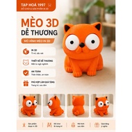 CAT & CUTE 3D MONKEY – DECORATIVE 3D PRINTED MODEL
