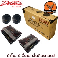 ลำโพงแยกชิ้นติดรถยนต์ ลำโพง 8 นิ้ว BOSTWICKรุ่น SY80C1ลำโพงตู้บ้าน แบบ 4โอม 300 วัตต์ Bostwick ลำโพง