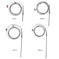 BS* K type Thermocouple 2m Cable M8 Thread Temperature Sensor Probe 50mm 100mm 200mm