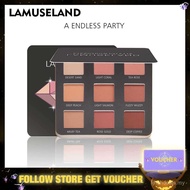 LAMUSELAND 3 Style 9 Colors Glitter Diamond Eye Shadow Palette Matte Eyeshadow 1I5J