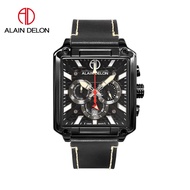 Alain Delon Watch AD475-1732C Men Chronograph Leather Strap / Alain Delon Watch / Men Watch / Jam Le
