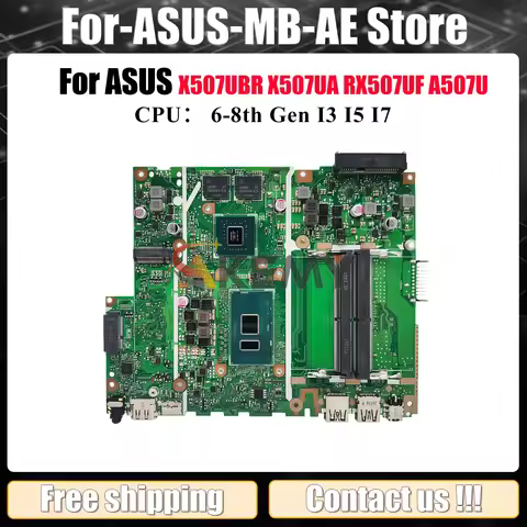 X507UBR Laptop Motherboard For ASUS Y5000U X507UAR R507U A507U F507U X507U X507UB X507UFR X507UA X50