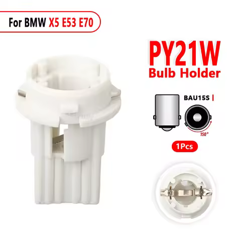 For BMW X5 E53 E70 Rear Turn Signal Light PY21W Bulb Holder Car Lamp Socket Accessories 1PC