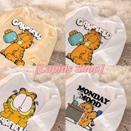 Cupids Shop Korean retro Cat print T-shirt oversized T-shirt