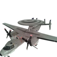 DIY 1:33 American E-2C Hawkeye early warning aircraft paper model, military hobby