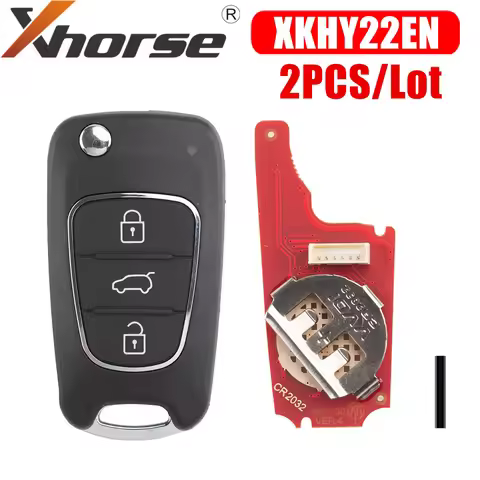 Xhorse XKHY22EN Second Generation Wire Remote Key for Hyundai Type 3 Buttons 2PCS/Lot
