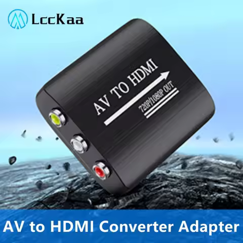AV to HDMI Converter 1080P Composite to HDMI Adapter Converter With USB Cable for set-top box comput