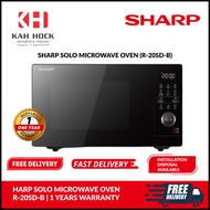 SHARP SOLO MICROWAVE OVEN R-20SD-B - 1 YEAR MANUFACTURER WARRANTY
