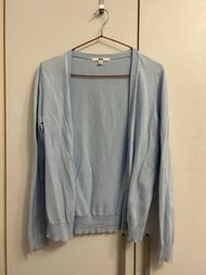 Uniqlo水藍色針織防曬外套