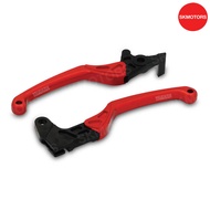 ชุดมือเบรคอลูมิเนียมซ้าย-ขวา สีดำ/แดง รหัสสินค้า BM9-SH392-M3-BR สำหรับรถ YAMAHA QBIX แท้เบิกศูนย์10