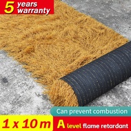 1m x 12m Artificial Mexican Straw Roll Synthetic Thatch Grass Roof Decor Fireproof Palapa Yellow