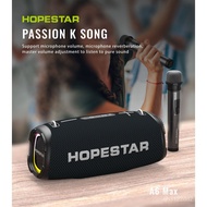 HOPESTAR-A6MAX High Power Bluetooth Speaker Microphone K Song Family KTV Portable and Waterproof2022