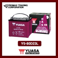 YUASA AUTOMOTIVE BATTERY made in JAPAN MF 80D23L  (1SM)