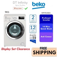 BEKO 9kg Front Load Inverter Direct Drive Washing Machine Auto Washer Machine Mesin Basuh Auto WMY914831 洗衣机 洗衣機