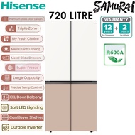 HISENSE 4 DOOR INVERTER 720 LITRE RQ768N4AW-KU