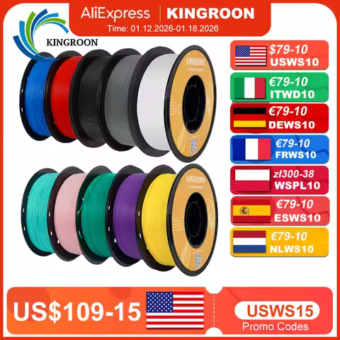KINGROON HS-PLA Filament 1.75mm High Speed PLA 3d Printer Filament For Bambu All FDM 3D Printer 3D P