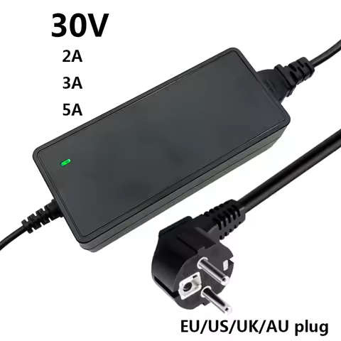 30V 2A 3A 5A 1000mA AC Converter Power Adapter DC 30 V Volt Power Supply 5.5mmx2.1-2.5mm 30V3A 30V2A