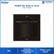 HAIER 76L Built-In Oven Black HO-XT10B | Precise Temperature Control | Triple Layer Glass | Huge Vol