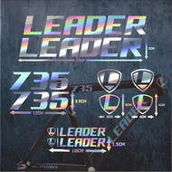 Leader 735 Bicycle Frame Cutting Sticker Decal aero fixie roadbike